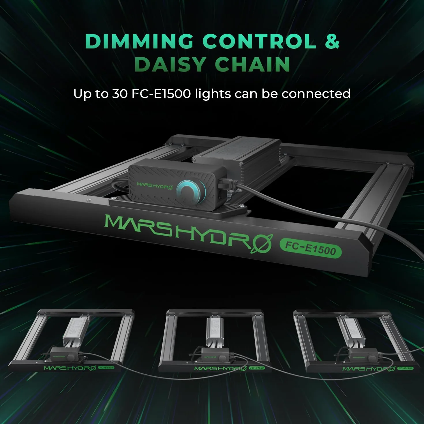 MARS HYDRO FC-E1500 Lampa do uprawy roślin LED 150 W Pełne spektrum Ściemniana