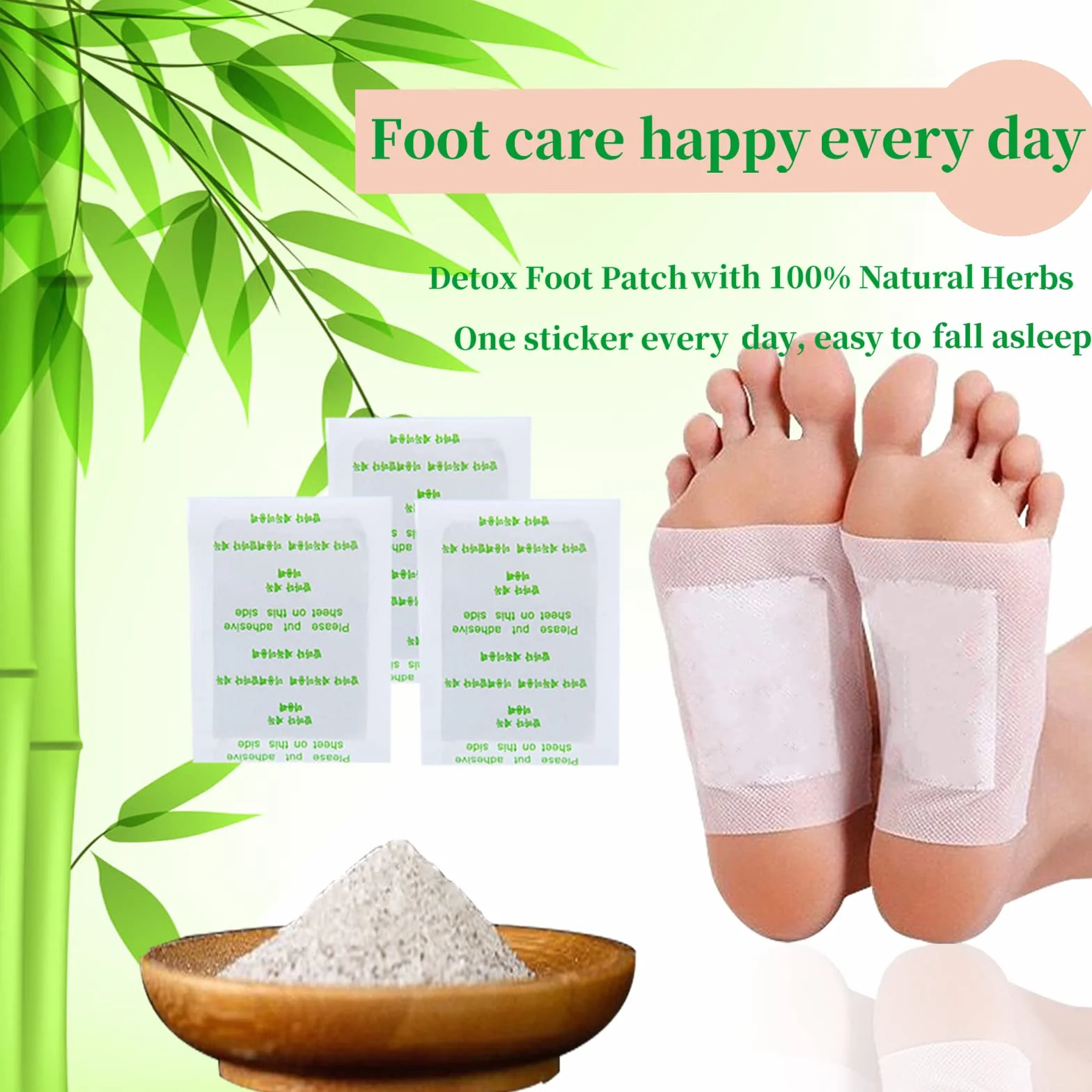 Detox plastry do stóp odtruwania 100 sztuk – Detox plaster na stopy, odtruwające bóle stóp, pomaga w łagodzeniu bólu i odprężeniu.