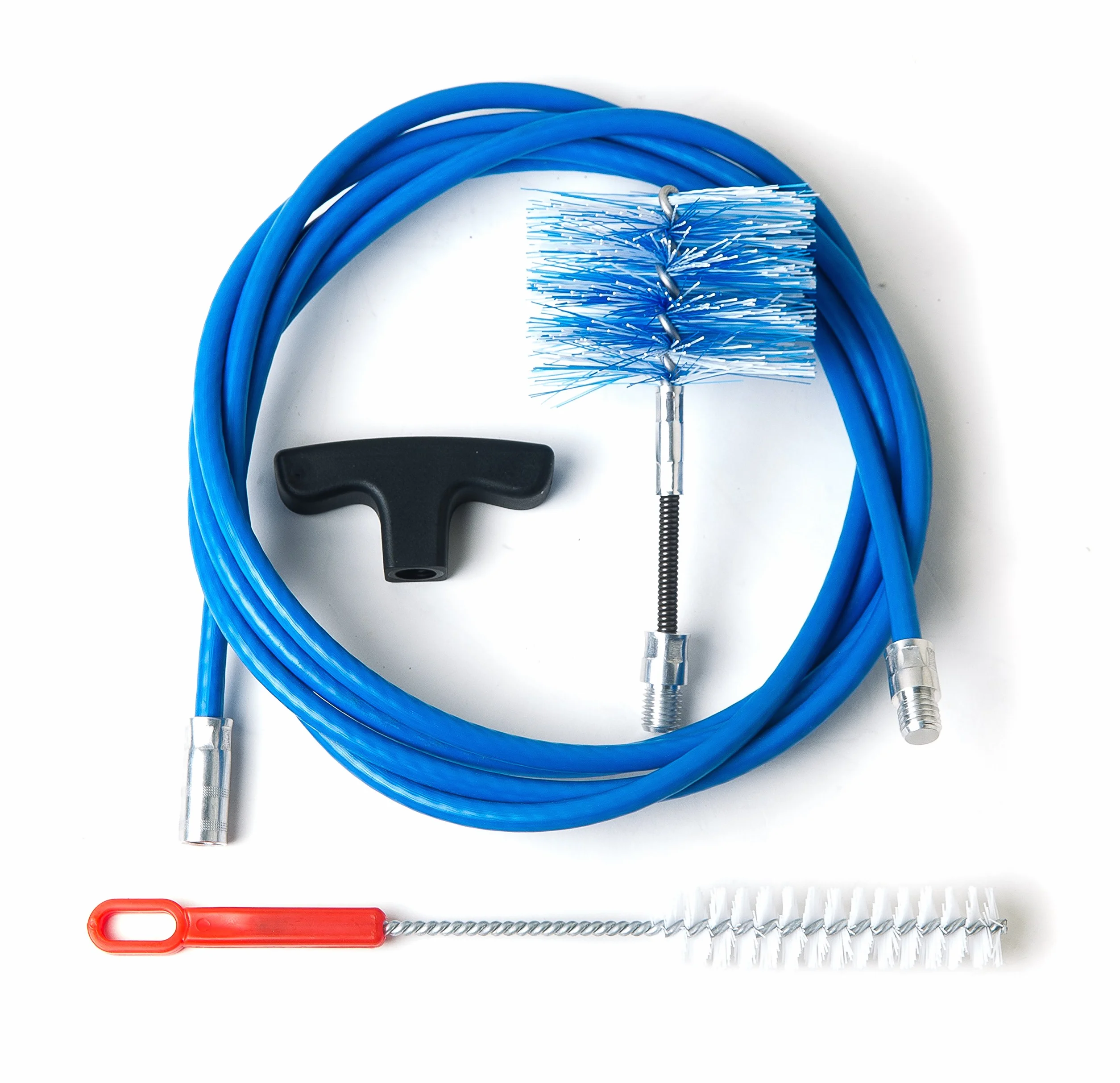 Zestaw 3 metrów + szczotka Flex 80 mm zestaw do czyszczenia pieca na pellet rura rura pieca z zakrzywieniem