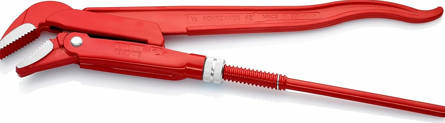 KNIPEX Klucz nastawny do rur 45° malowane proszkowo, czerwone 430 mm, 83 20 015