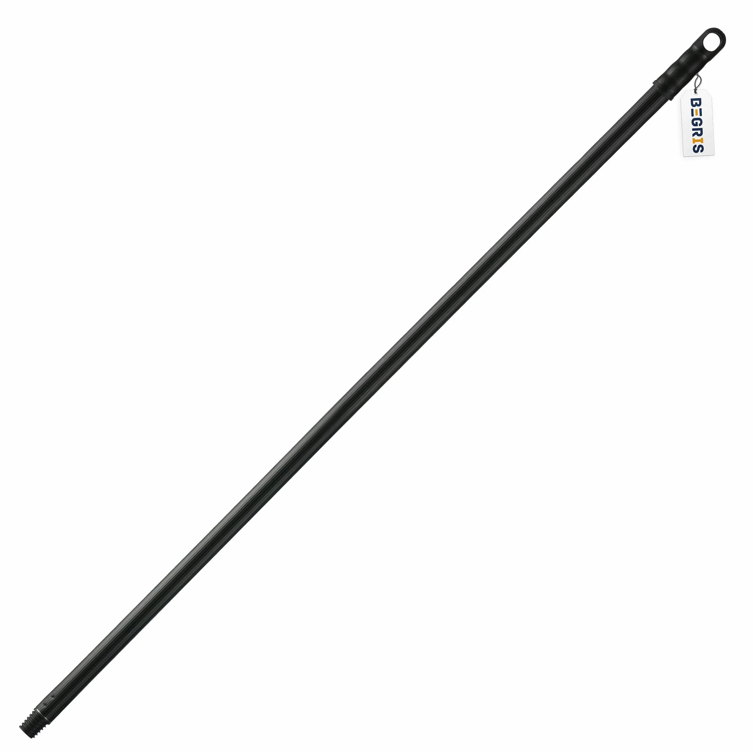 Trzonek Metalowy 120 cm z Gwintem, Kij do Szczotki, Miotły, Solidny Trzon z Metalu, Uchwyt Na Wieszak, Trwały i Wytrzymały Trzon Wymienny