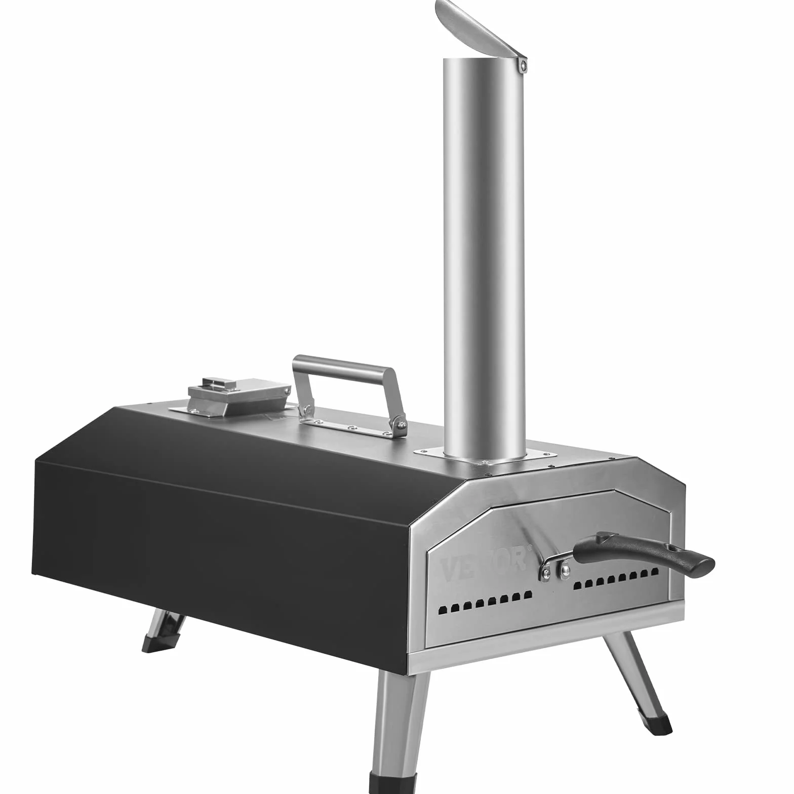 VEVOR Przenośny piec do pizzy gazowy 304,8 mm stal nierdzewna 540 ℃
