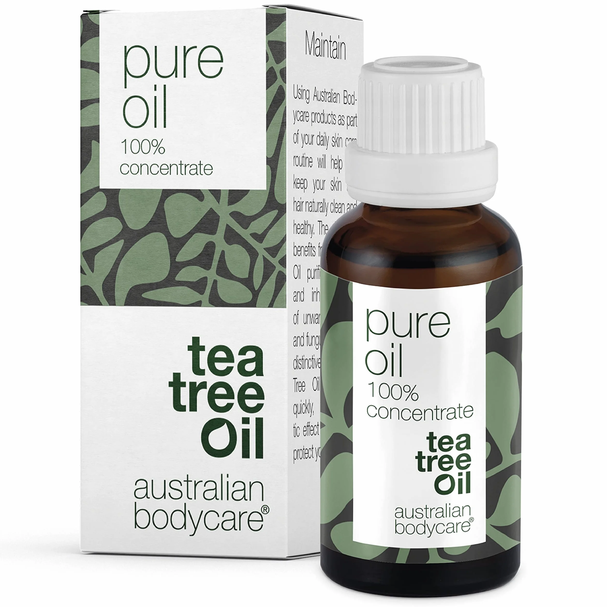 Australian Bodycare Pure Tea Tree Oil, 30ml I 100% Olejek z Drzewa Herbacianego I Wysokiej jakości farmaceutycznej I Łagodzi podrażnienia skóry I Naturalny i wegański