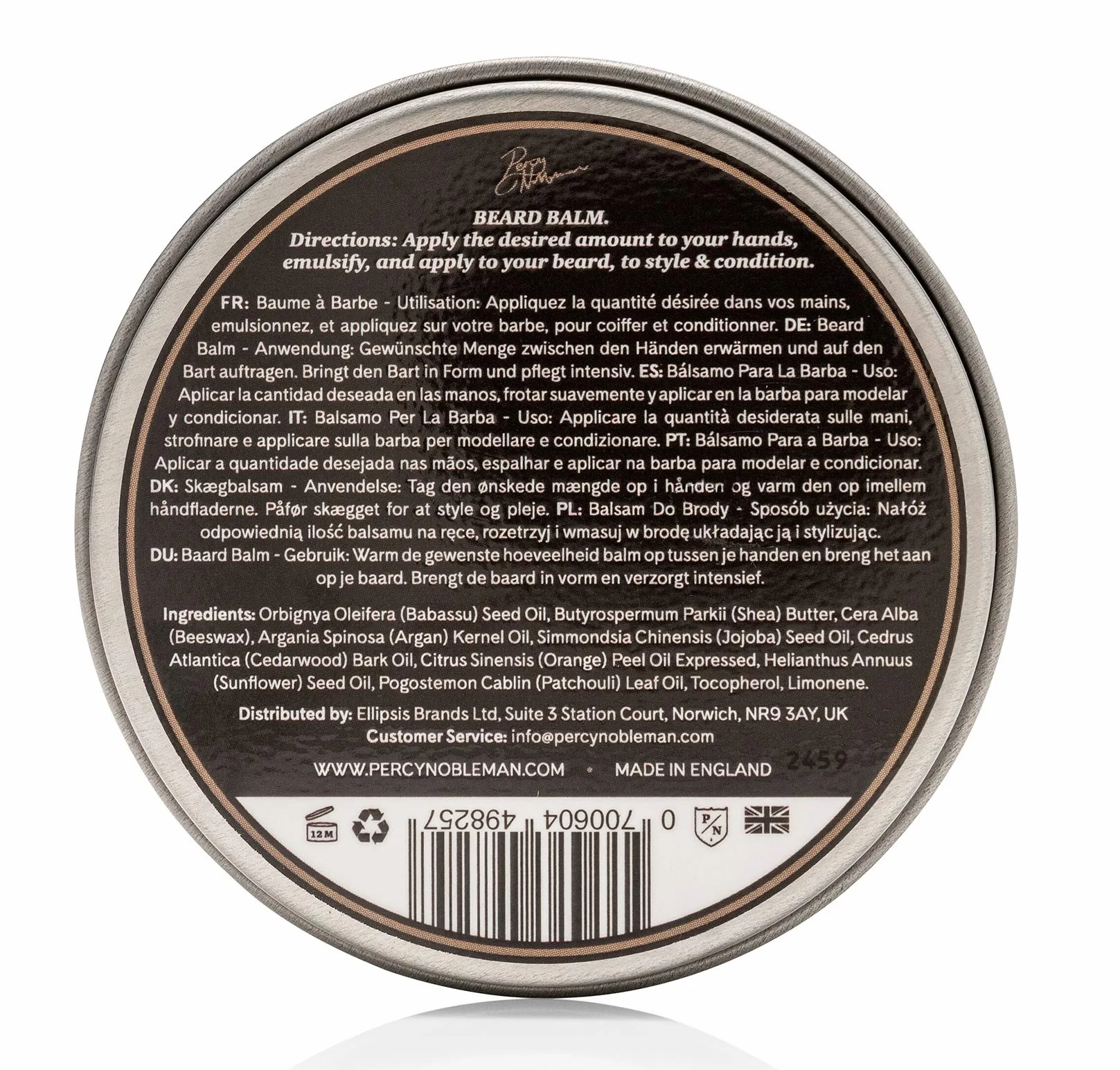 Percy Nobleman Balsam do brody, 1 opakowanie (1 x 65 ml)