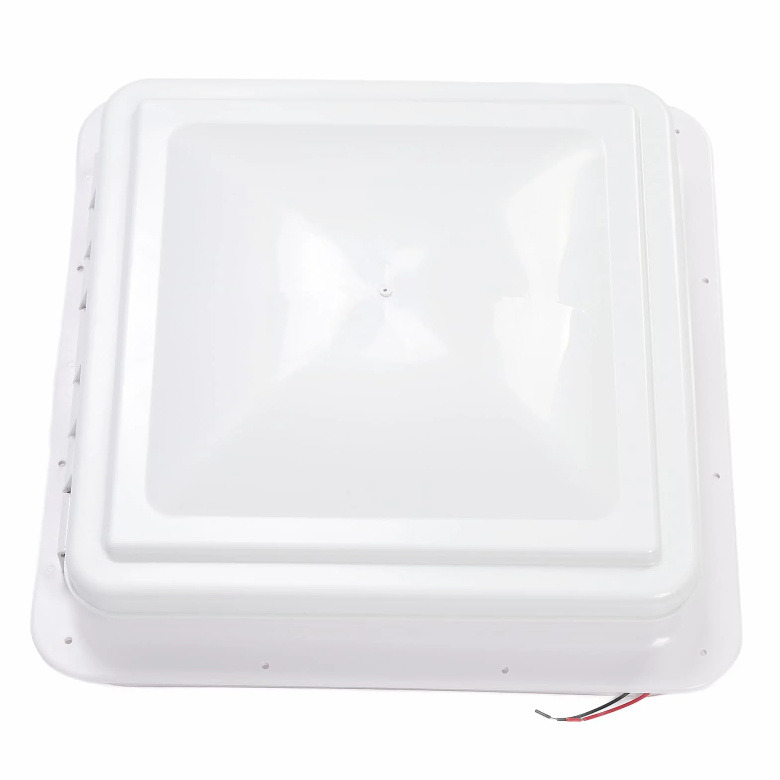 Wywietrznik Dachowy do Pojazdu Kempingowego, Wentylator Sufitowy do Samochodu Kempingowego ze Stali Nierdzewnej ABS o Wymiarach 340 X 340 Mm, Odwracalny Wentylator Wyciągowy z Dwukierunkowym