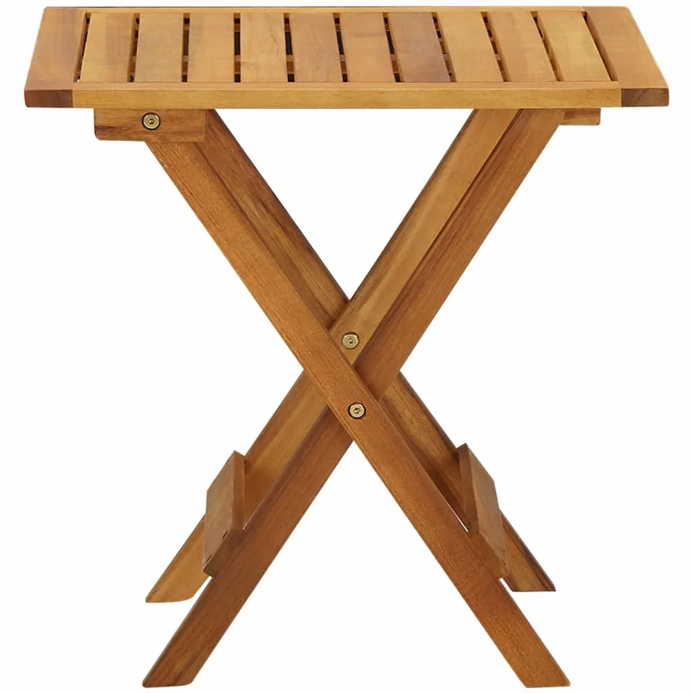 vidaXL Stolik bistro, 46x46x47 cm, lite drewno akacjowe