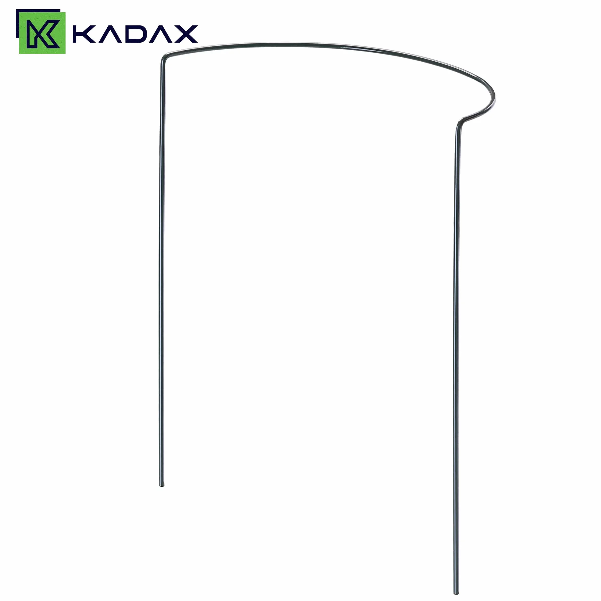 KADAX Podpora na rośliny 40 cm, podpórka do bylin malowanych proszkowo, półokrągła