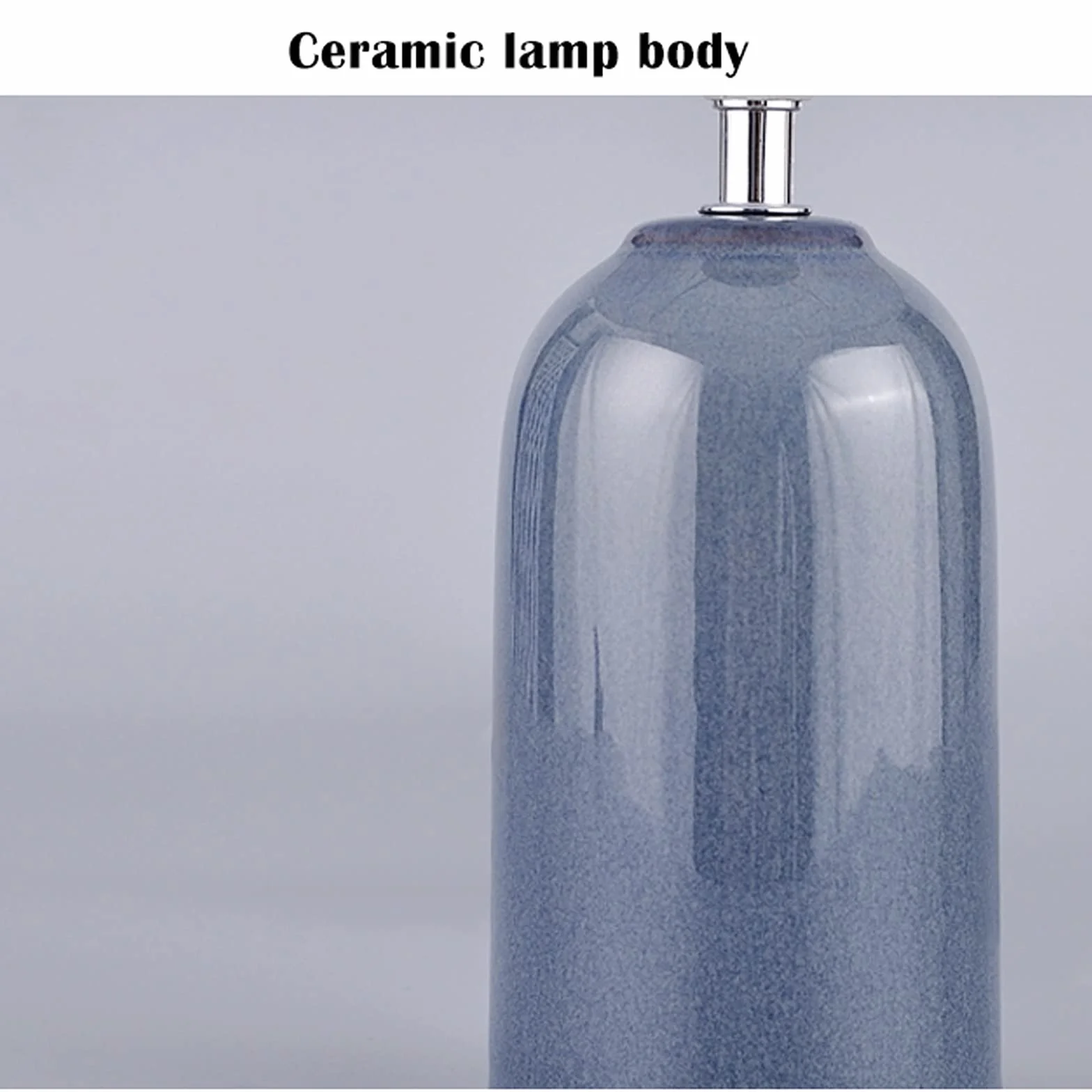 CCXXYGWJ na biurko Retro Niebieskie lampy stołowe Lampki nocne z abażurem z tkaniny Zwięzłe lampy nocne do domowego biura Cafe Lampka do nauki, 13,4" H Lampka na biurko na biurko Led