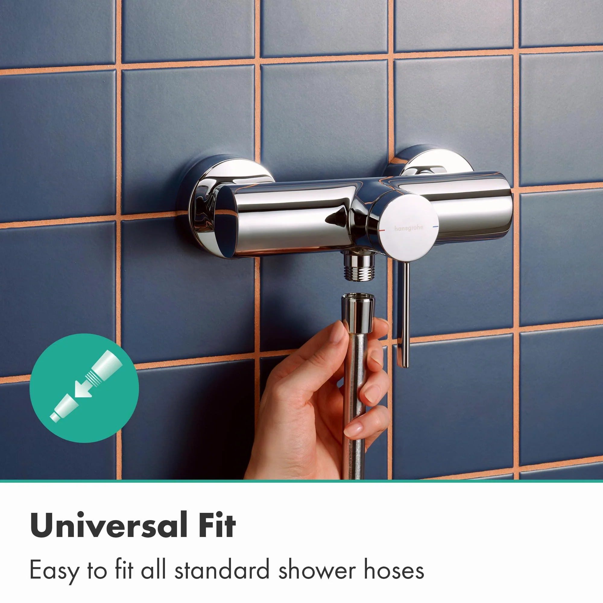 hansgrohe Zesis S - jednouchwytowa bateria prysznicowa natynkowy do 1 odbiornika, armatura łazienkowa, chrom, 74621000