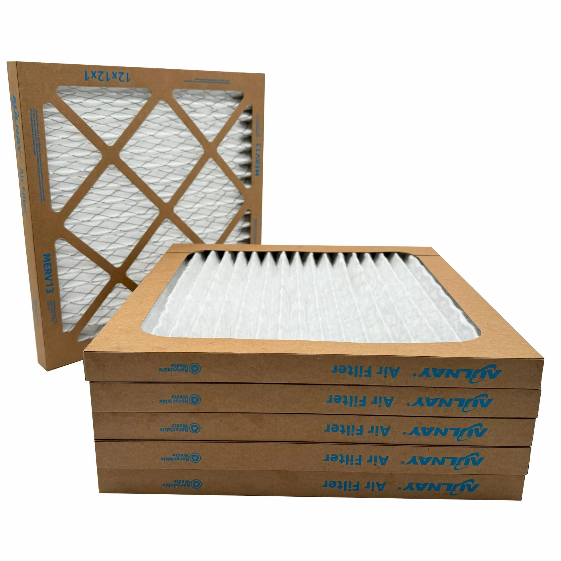 Furnace Filtr powietrza AC MERV 13, plisowany filtr powietrza do systemu HVAC (6 sztuk)