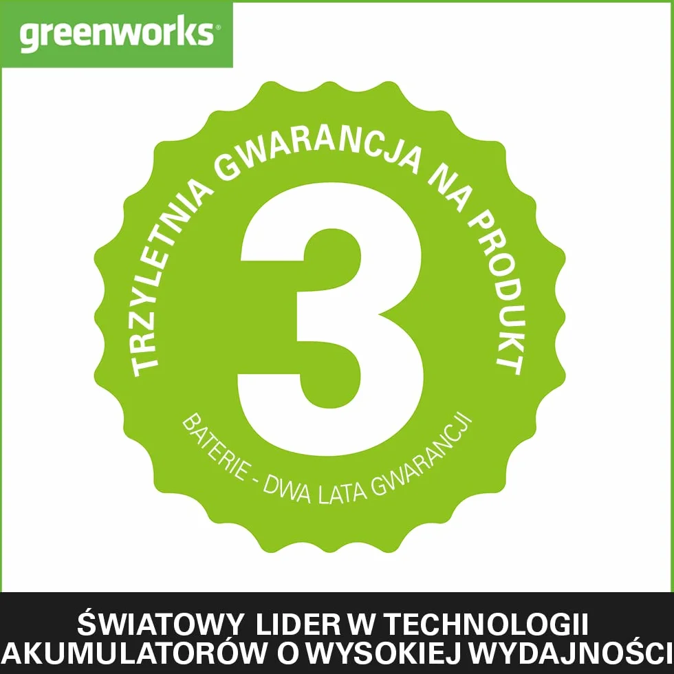 Greenworks GD24LM33K2 Kosiarka Akumulatorowa Bezszczotkowa 33cm 24V 2Ah