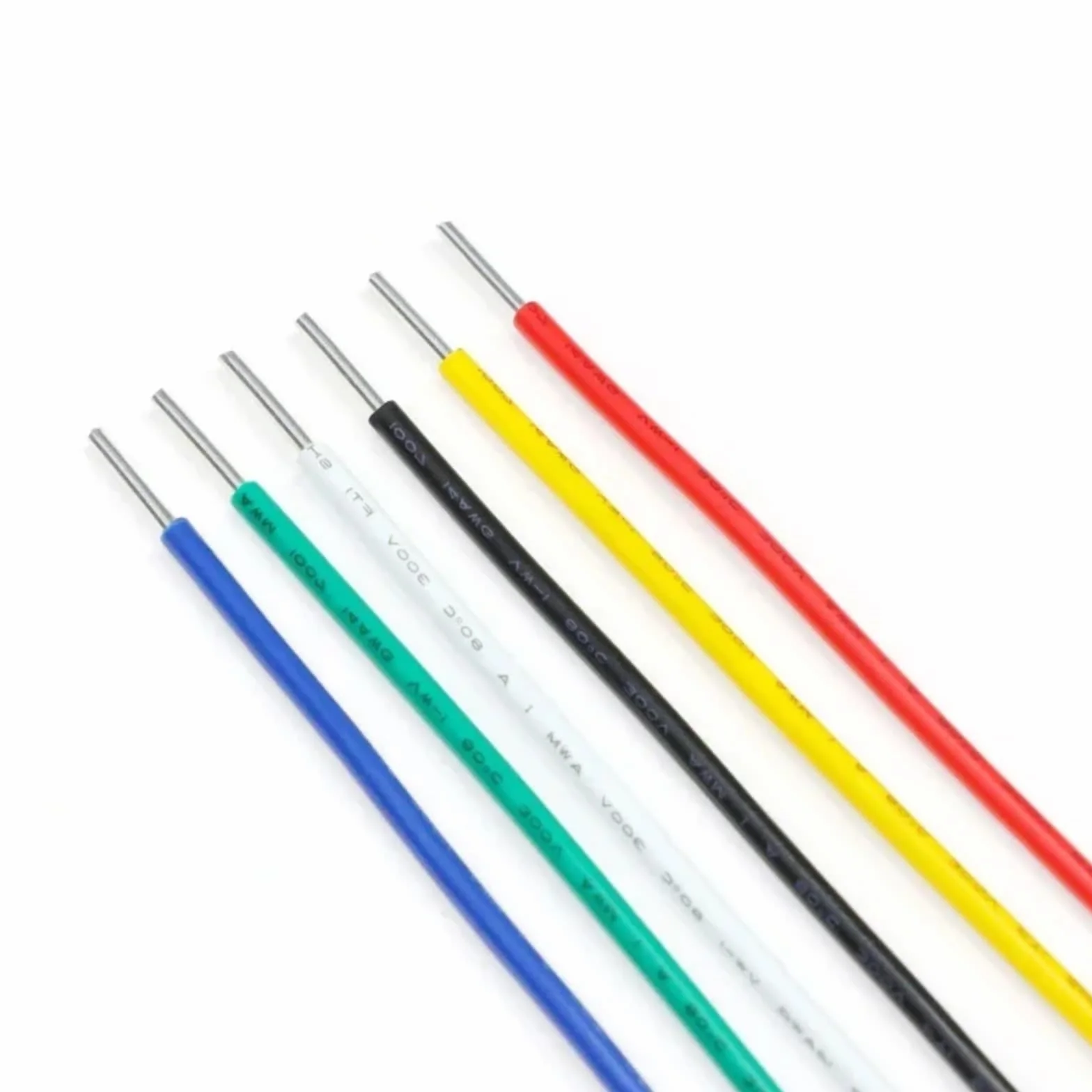 2~50m 1007 Kable jednogodzinowe 26 24 22 20 18 16 14AWG izolowane przedłużające PCW (żółty; 2 metry; 22AWG)