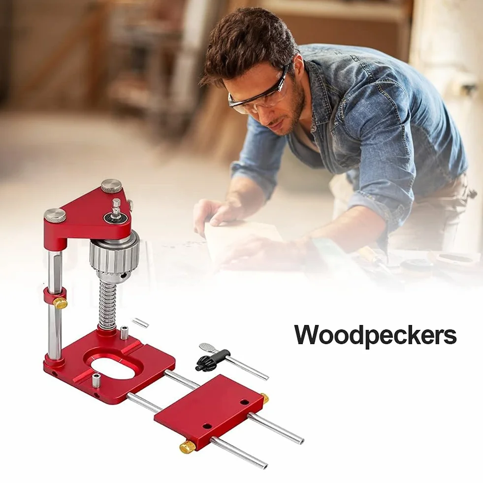 Lokalizator do obróbki drewna, przenośny wiertła do obróbki drewna, urządzenie lokalizujące, prowadnica Punch Locator Drill Guide wiertarka stojak wiertarska wiertarka mate prowadnice wiertnicze Bench Drill Press Stand