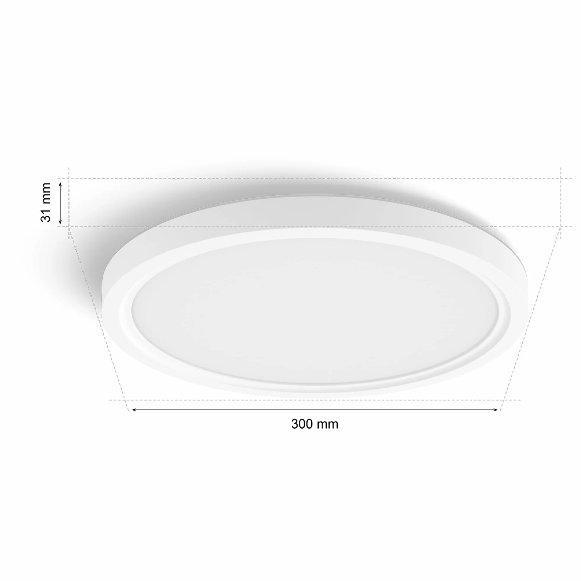 Philips Hue Devote inteligentny panel LED, Białe i Kolorowe Światło (Ambiance), Okrągły 30 cm, Biała Ramka do Wewnętrznego Oświetlenia Domu, Sufitu, Salonu, Kuchni, Przedpokoju, Zestaw 2 szt.