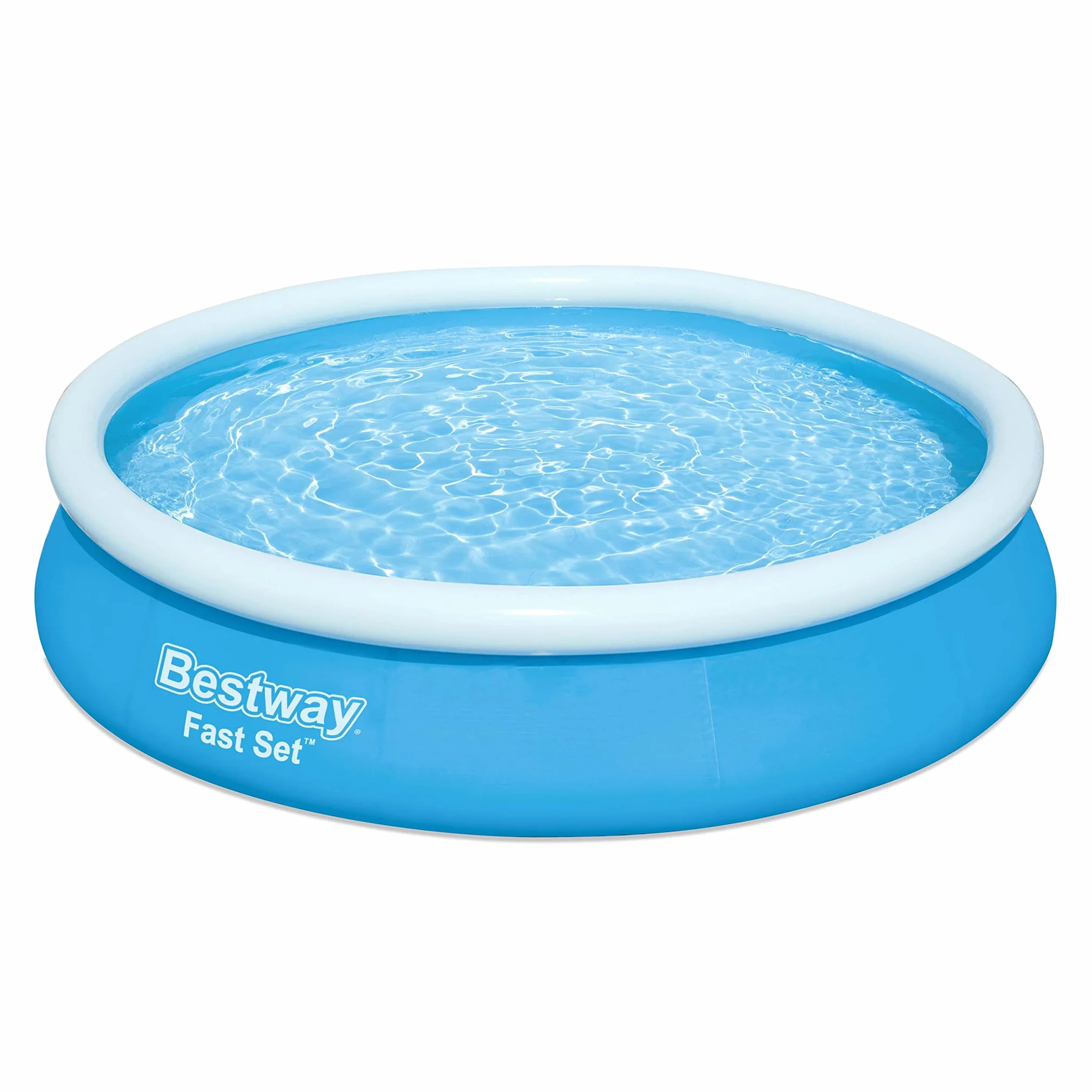 Bestway Fast Set Zestaw Basenowy Z Pompą Filtrującą, Biały/Niebieski, 366 x 76 cm