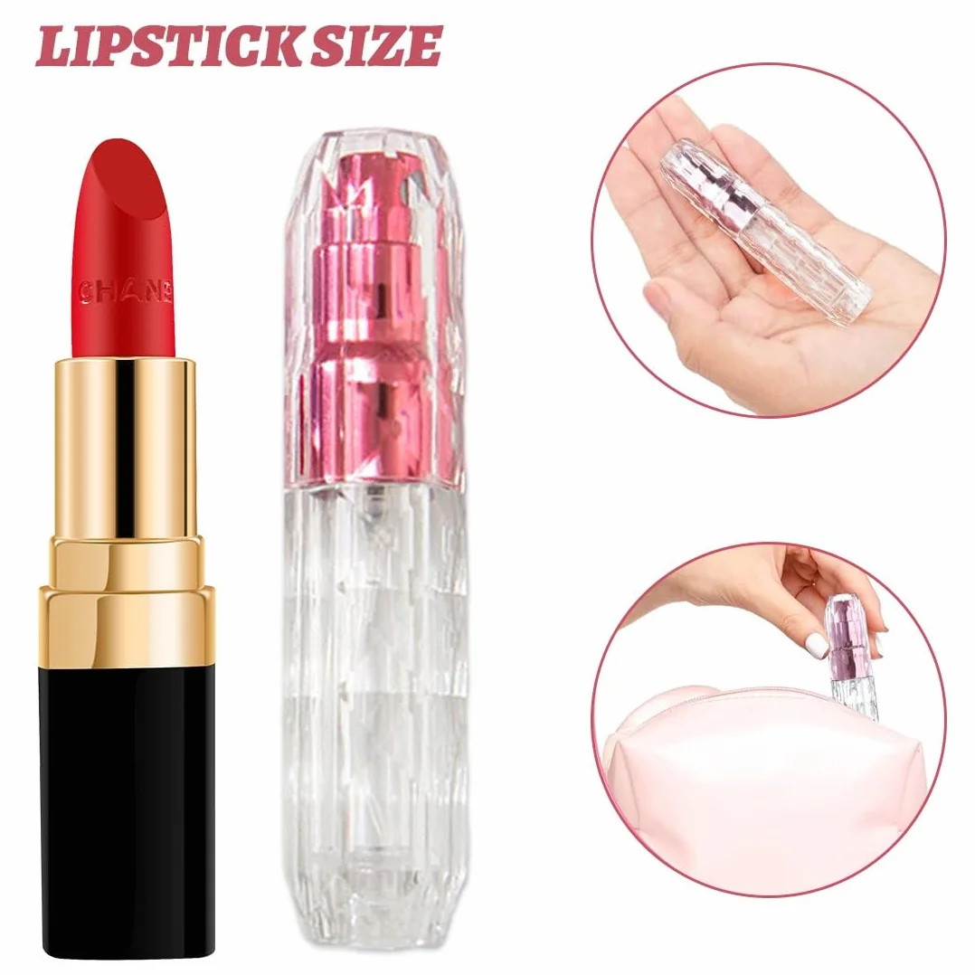 3 sztuki 5 ml rozpylacz perfum, wielokrotnego napełniania rozpylacz perfum, przenośny mini butelka z rozpylaczem, rozpylacz do butelek perfum z oknem, dobry na spacery, podróże i imprezy