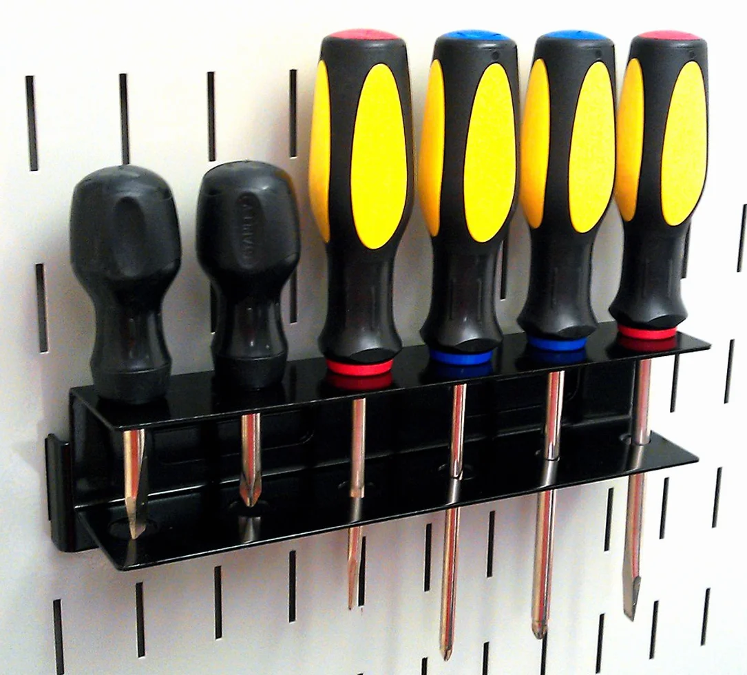 Wall Control KT-400-WRK B deska narzędziowa szczelinowa stacja robocza zestaw akcesoriów tylko tablica pegboard, czarny
