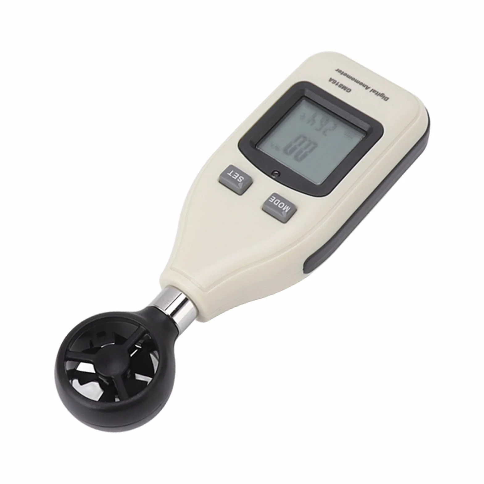 Cyfrowy anemometr LCD - przenośny miernik prędkości i temperatury wiatru dla entuzjastów outdooru