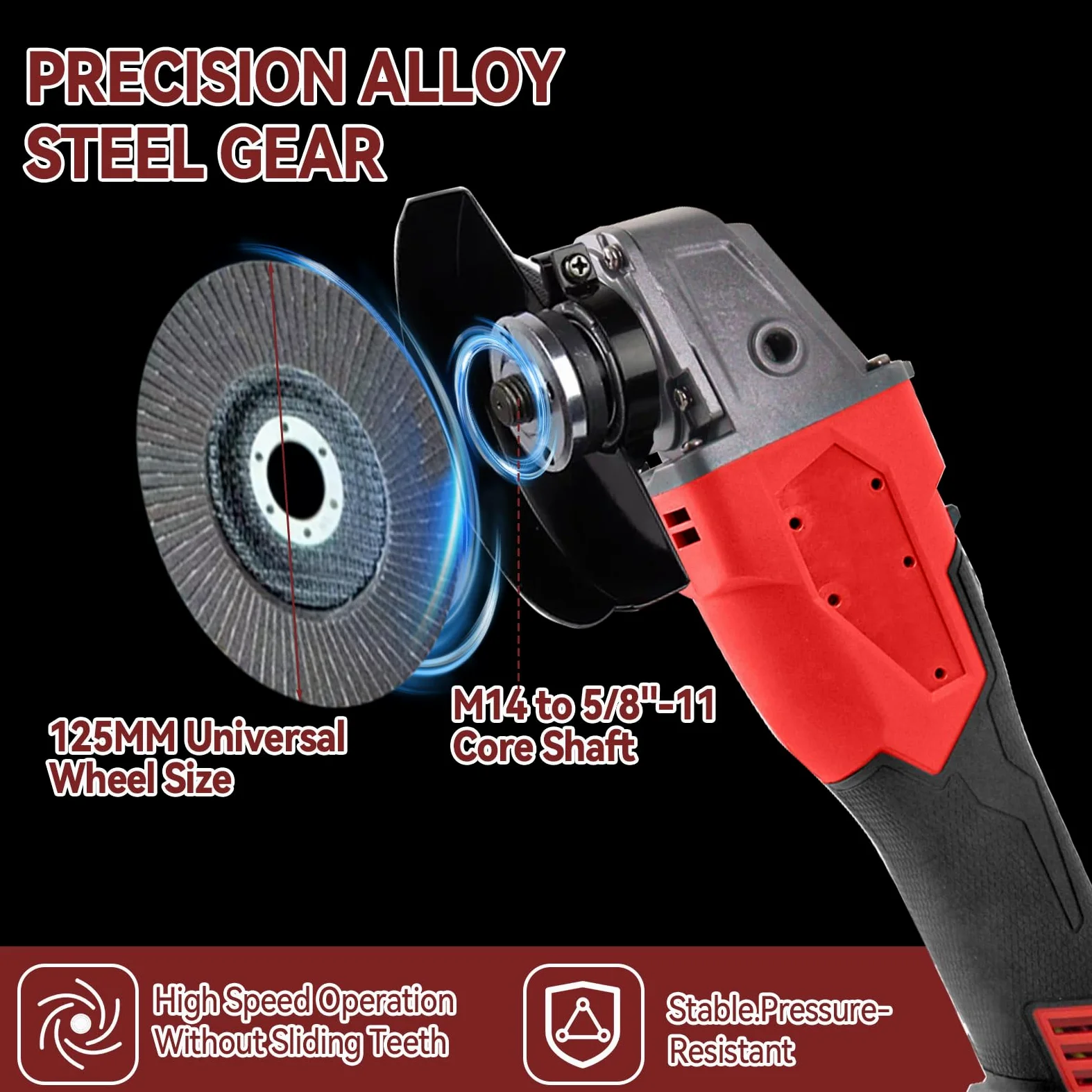 Bezprzewodowa szlifierka kątowa Milwaukee 18 V, 125 mm, 12000 obr./min, bezszczotkowe narzędzie szlifierskie M14 do 5/20.3 cm-11