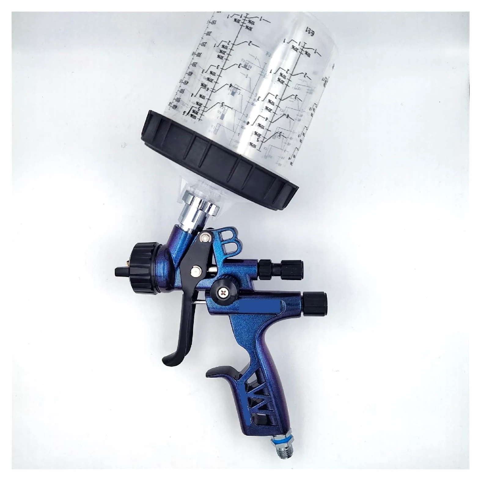 Pneumatyczny pistolet natryskowy Pistolety lakiernicze z dyszą 1,3 mm Motoryzacyjne narzędzie natryskowe Pistolet natryskowy na bazie wody(1.3kit blue B)