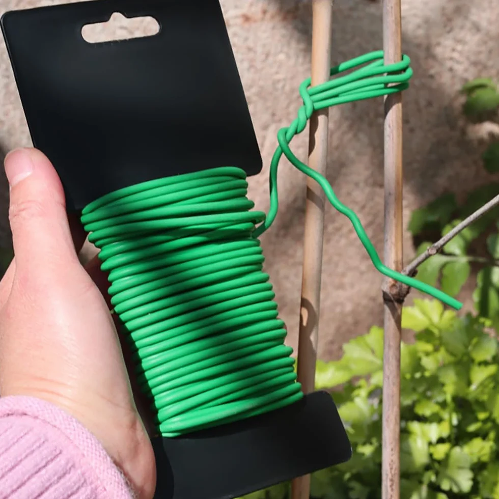 Drut ogrodowy do wiązania roślin 2,8 mm x 10 m zielony