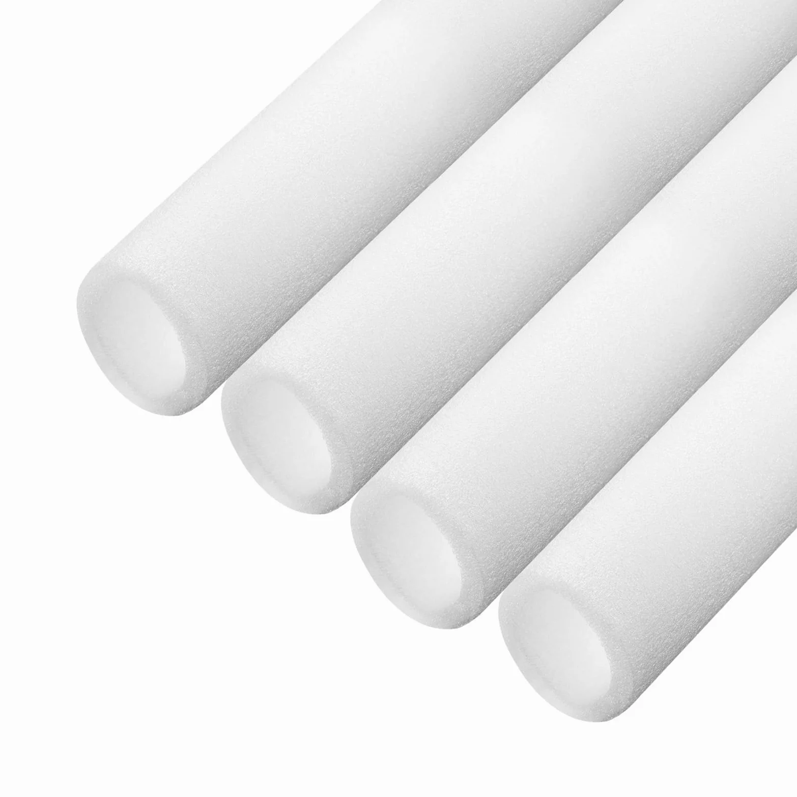 QUARKZMAN 4 szt. Rura piankowa do izolacji rur 50 mm (2 cale) DI 70 mm 3 stopy ochrona przed zamarzaniem do rur miedzianych, biały
