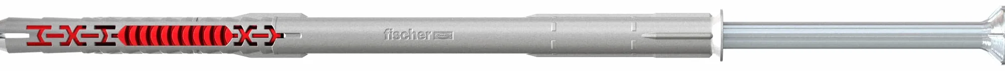 fischer DuoXpand 10 x 160 T, wysokiej jakości uniwersalne kołki rozporowe z ocynkowaną śrubą z łbem wpuszczanym (50 szt.), kołki do mocnego trzymania, idealne do porowatych materiałów budowlanych i