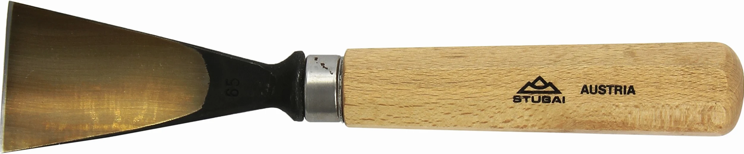 Stubai 526550 typ 65 dłuto do rzeźbienia w drewnie z drewnianym uchwytem, złoty/beżowy, 50 mm