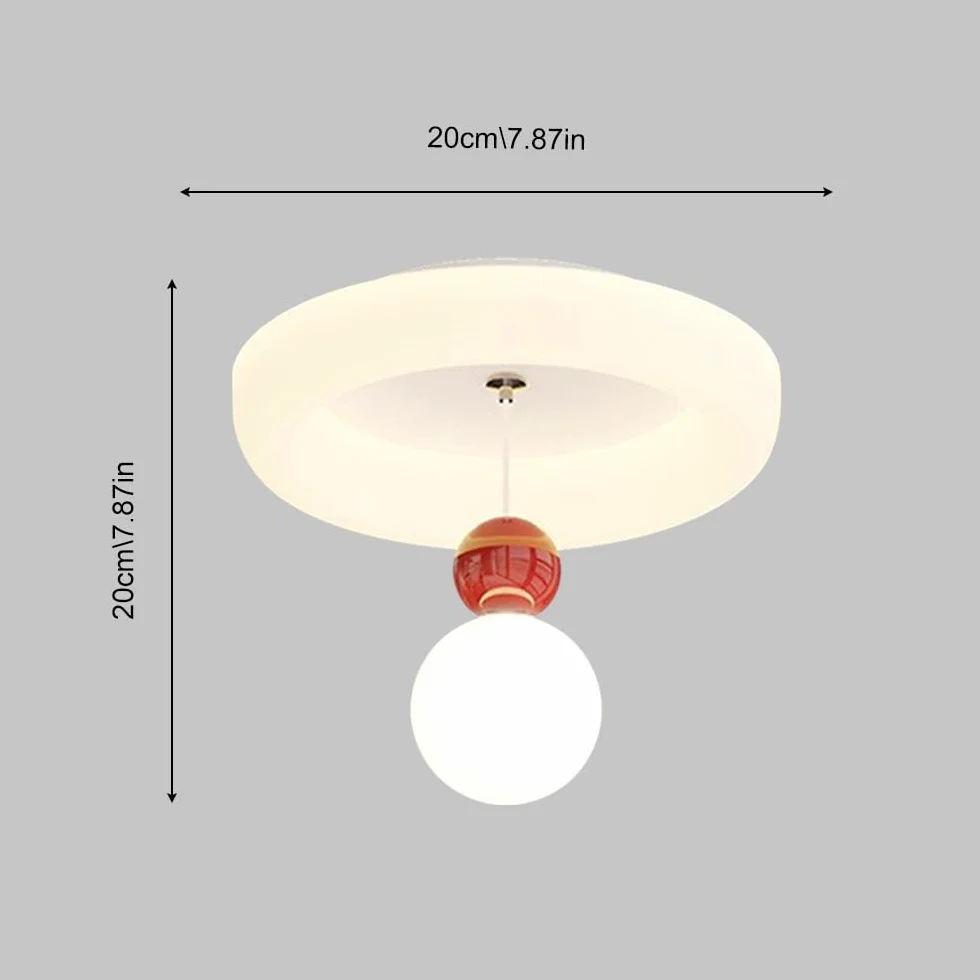 Kwadratowa Sufitowa Led Z 3 Trybami Kolorów, 20 W, Sufitowa Do Wnętrz, Nowoczesna Okrągła Sufitowa, Biała Akrylowa Sufitowa Do Korytarza, Ganku/Okrągły