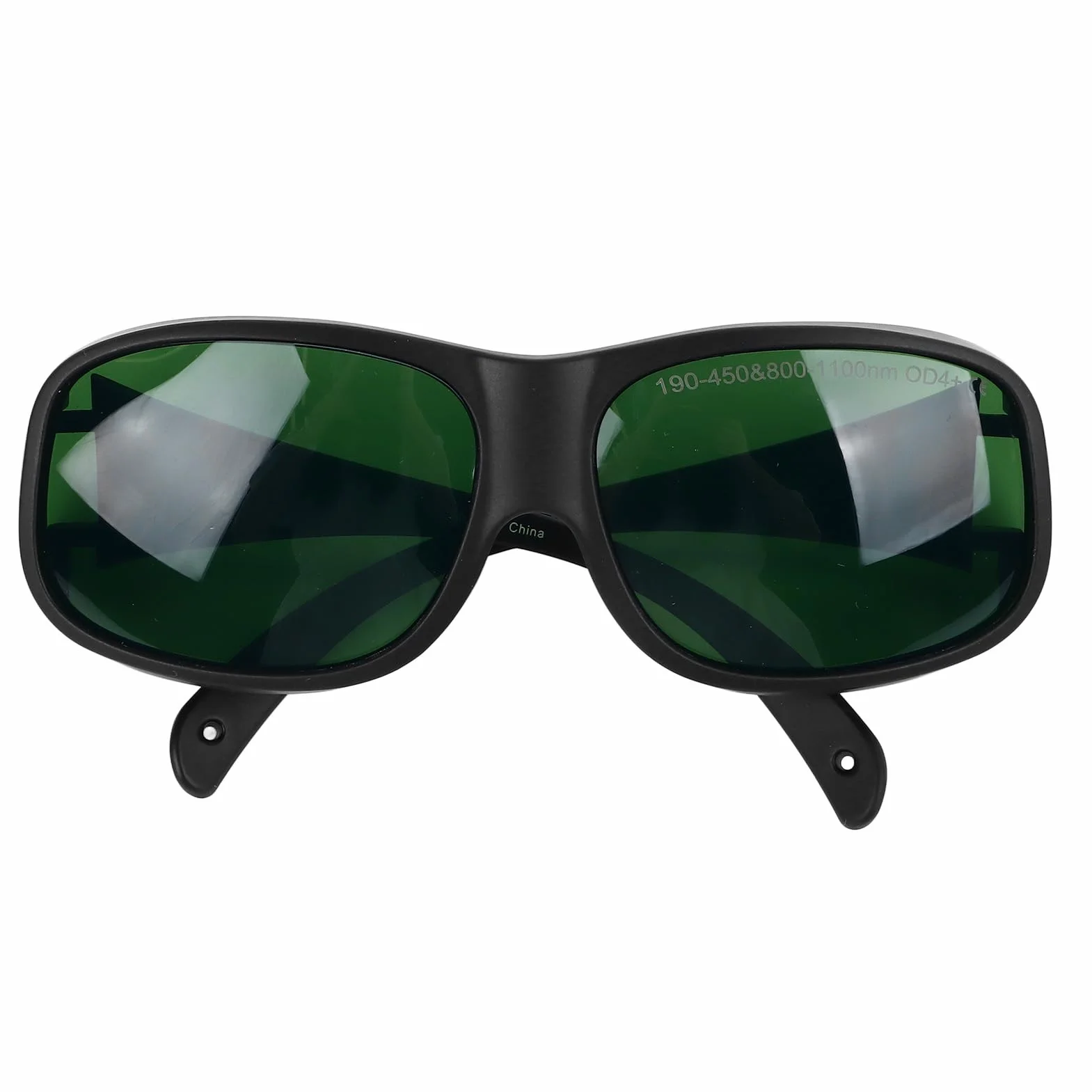 Laserowe Okulary Ochronne 1064nm Wysoka przepuszczalność Antylaserowa Ochrona Oczu dla Urządzenia OPT Beauty TR90 Materiał Czarna Ramka Zielona Soczewka OD4, do Zabiegów Upiększających