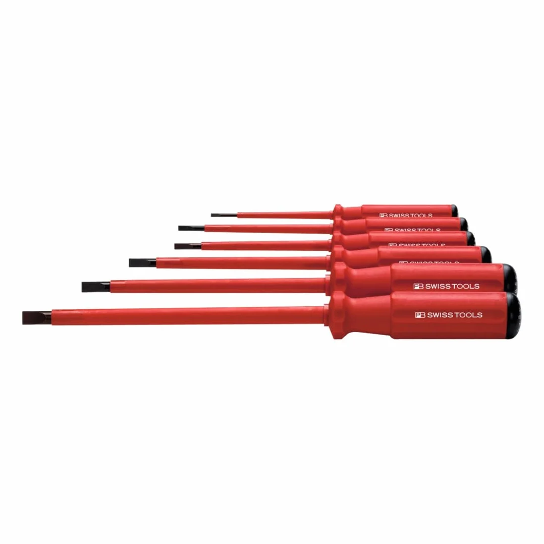 PB Swiss Tools Zestaw wkrętaków dla elektryków SwissGrip, w pełni izolowany, 6-częściowy