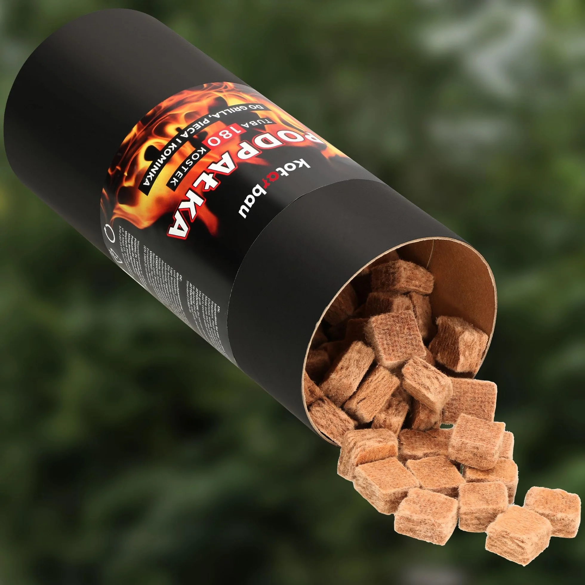 KOTARBAU® Rozpałka do Pieca - Podpałka do Grilla Kominka - Kostki - Zestaw 360 SZT