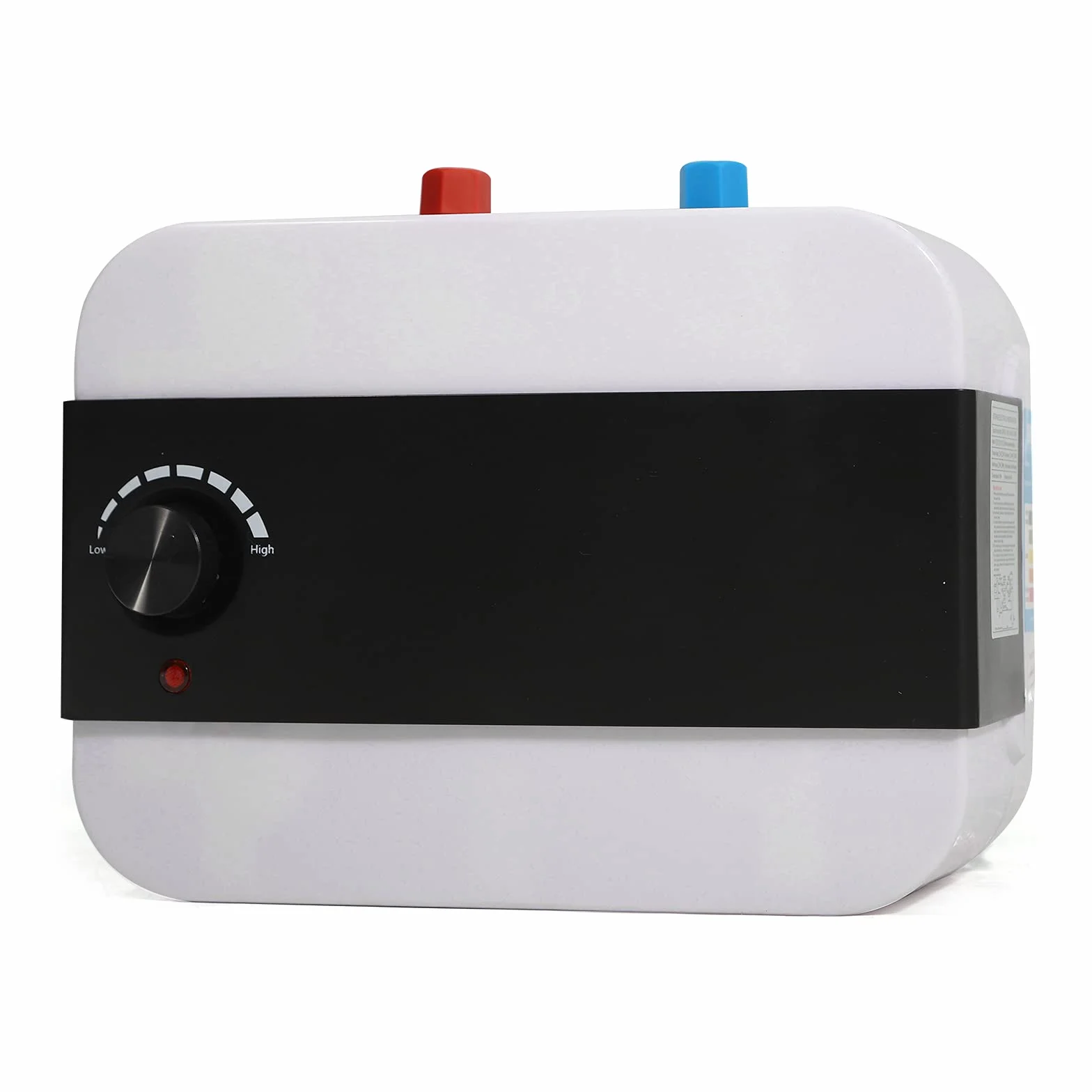 Elektryczny podgrzewacz wody 1500 W, 6 l, podgrzewacz wody, bojler górny, montaż pod stołem, biały