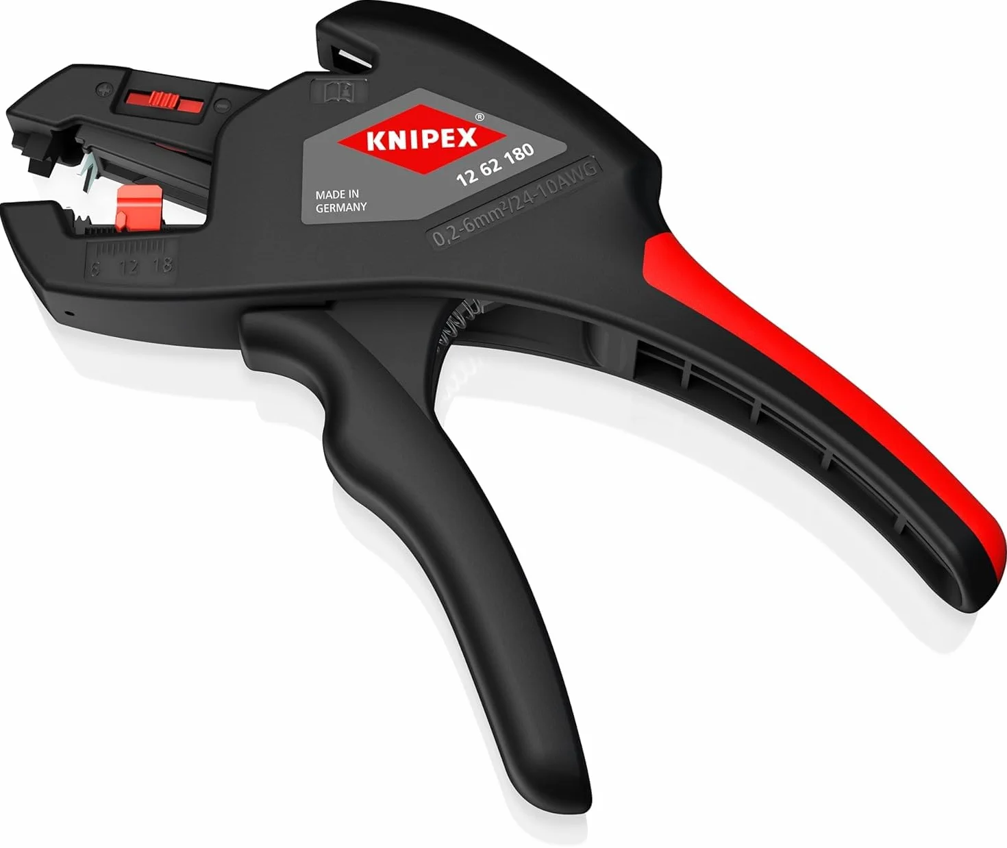 KNIPEX Tools 1262180 szczypce do ściągania izolacji, automatyczne, 10-24 AWG