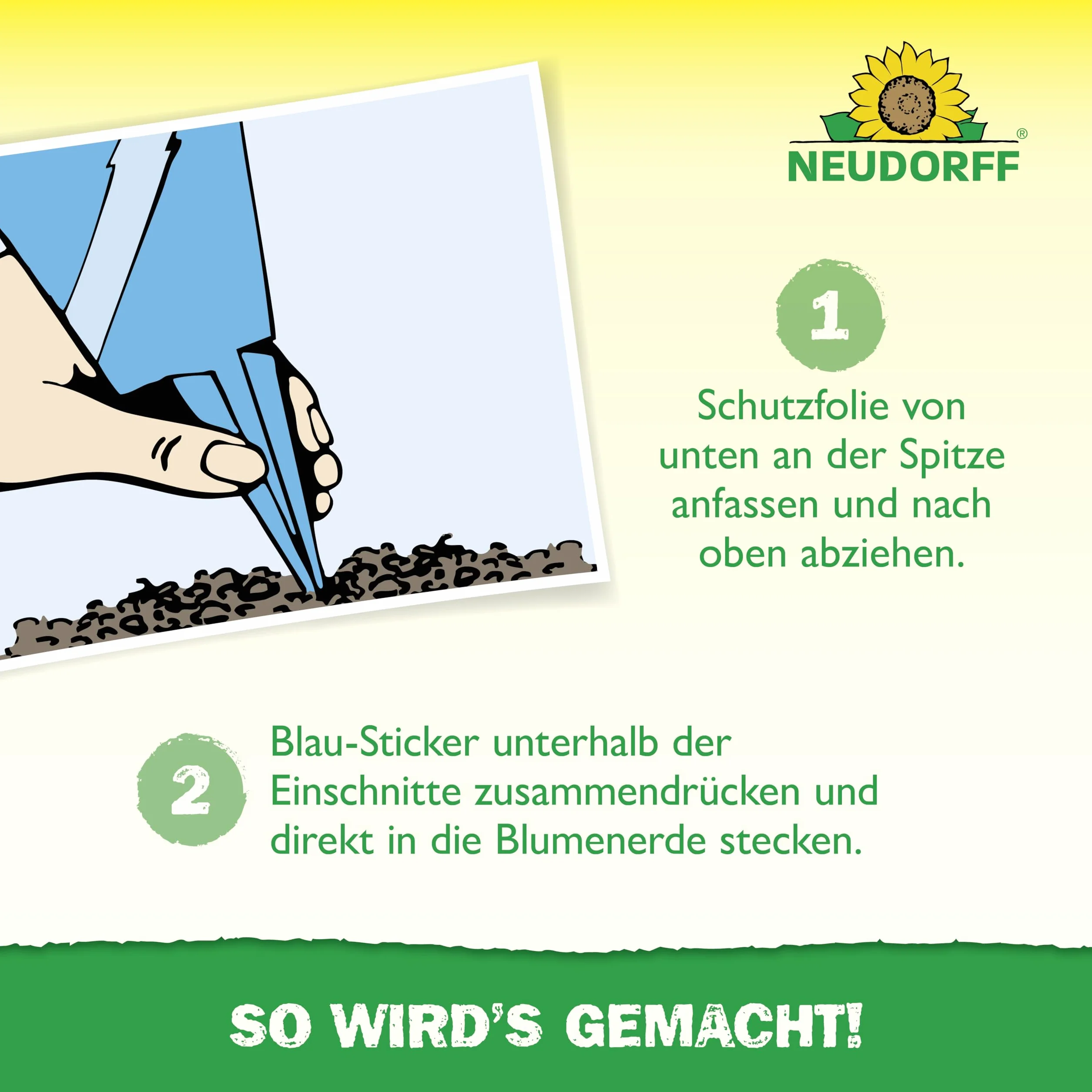 Neudorff Niebieskie naklejki na wciornastki i latające szkodniki, bezzapachowe, bez insektycydów, 10 sztuk