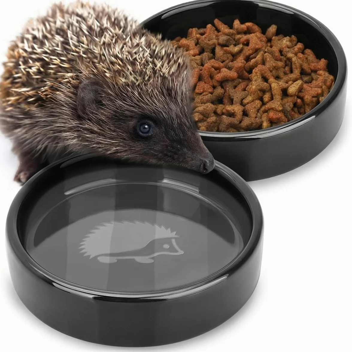 Miska na karmę dla jeży WILDLIFE HOME stojąca 12 cm zestaw 2 szt. odporna na warunki atmosferyczne