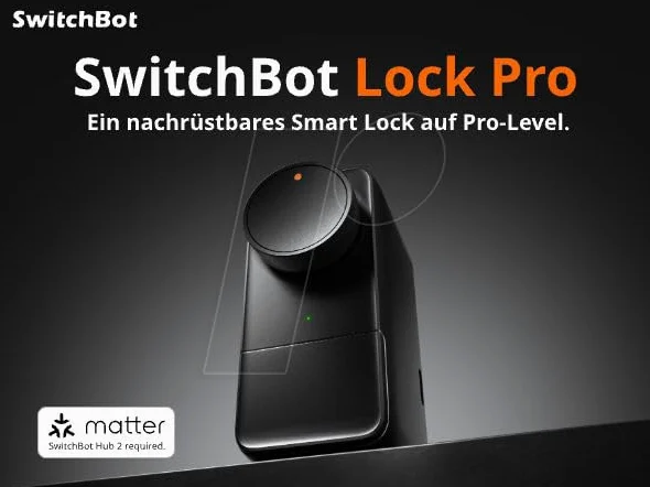SwitchBot Smart Lock Pro elektroniczny zamek do drzwi, czarny