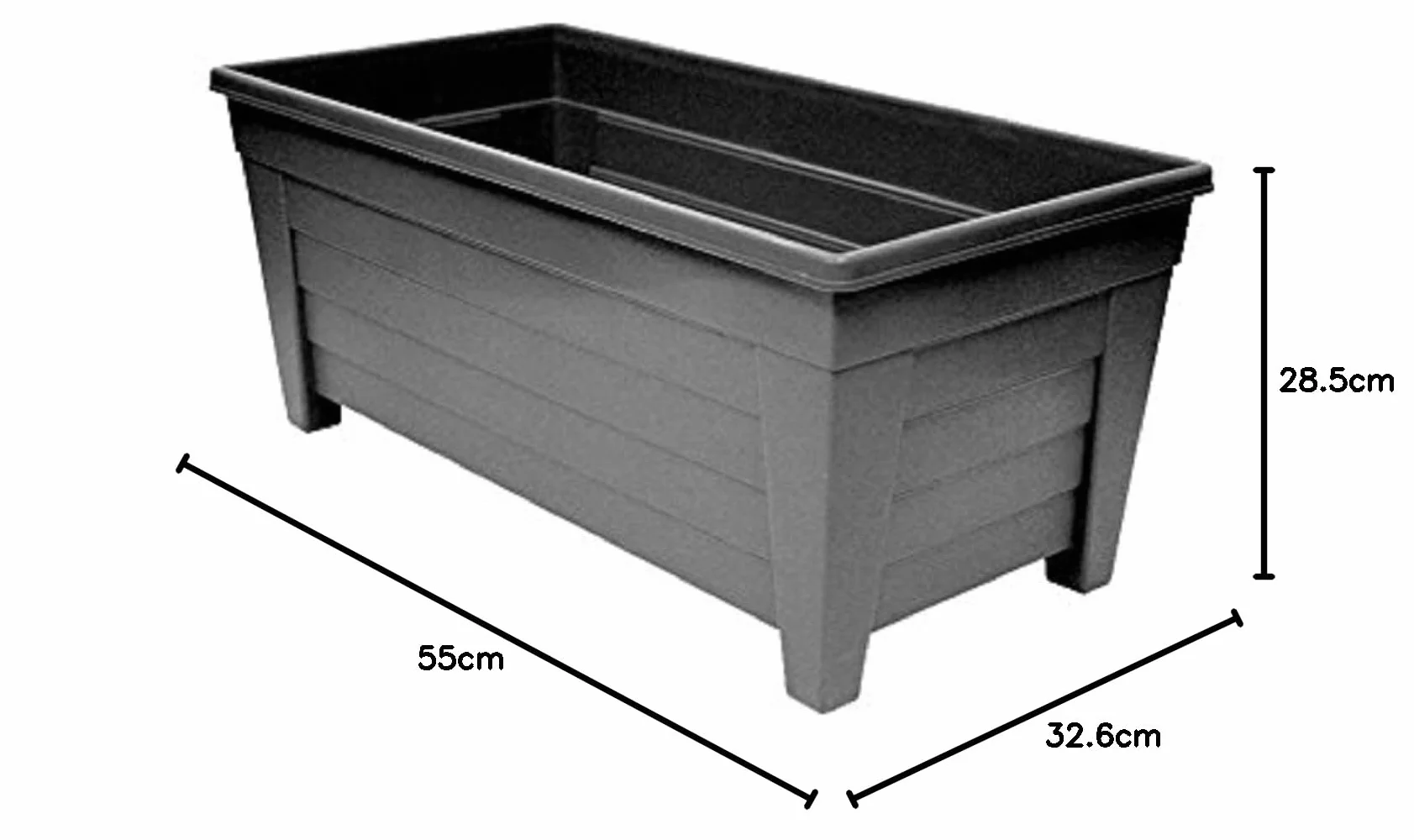4 czarne gros koryto 55 cm