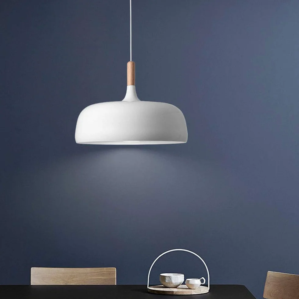 Nowoczesna Lampa Wisząca Elegance Żyrandol Metalowy Kuchnia Wyspa Jadalnia z Drewnem Dębowym Wisząca Oprawa Oświetleniowa Do Do Kuchni, Sypialni, Jadalni, Restauracji SHUANGZ