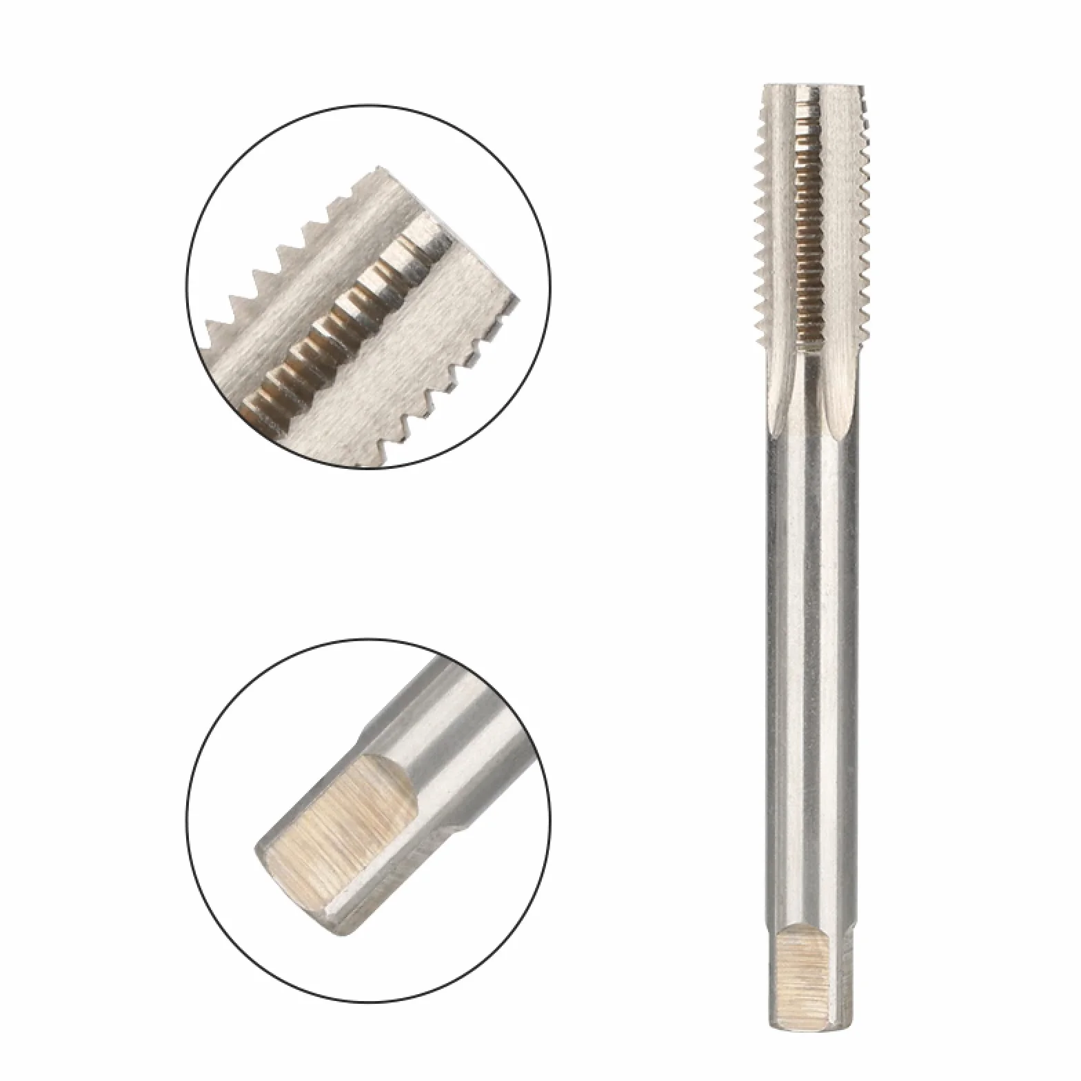 Wiertło z gwintem metrycznym, gwintownik metryczny DIN371, mini gwintownik maszynowy, rowek prosty, otwór na śrubę metalową, wiertło ręczne, M8 x 1,25 mm