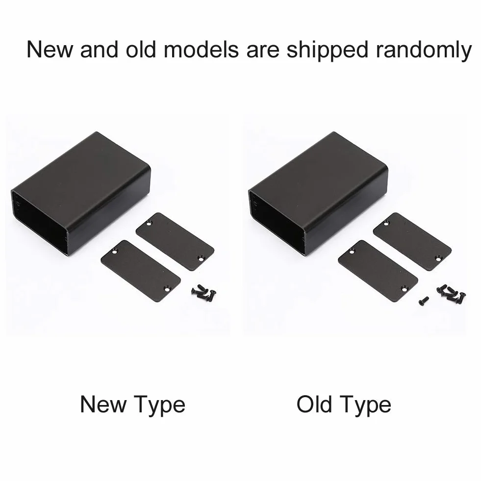 23 * 44 * 65 mm matowy czarny aluminiowy pudełko trwałe typ dzielony aluminiowa obudowa chłodzenie DIY elektroniczna obudowa projektowa obudowa elektroniczna płyta obwodu