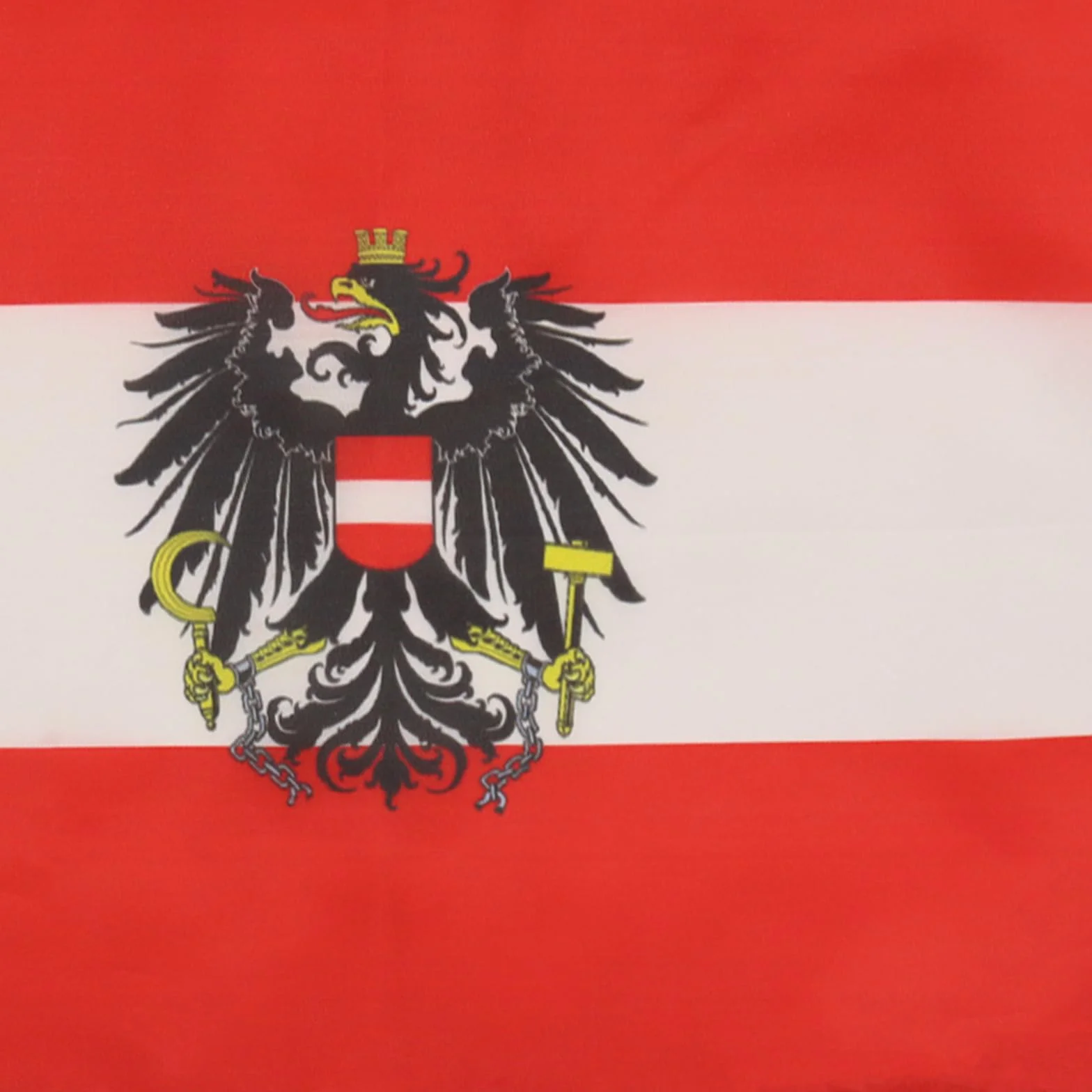 Drapeau Autriche Aigle Cordelettes 45cm x 30cm
