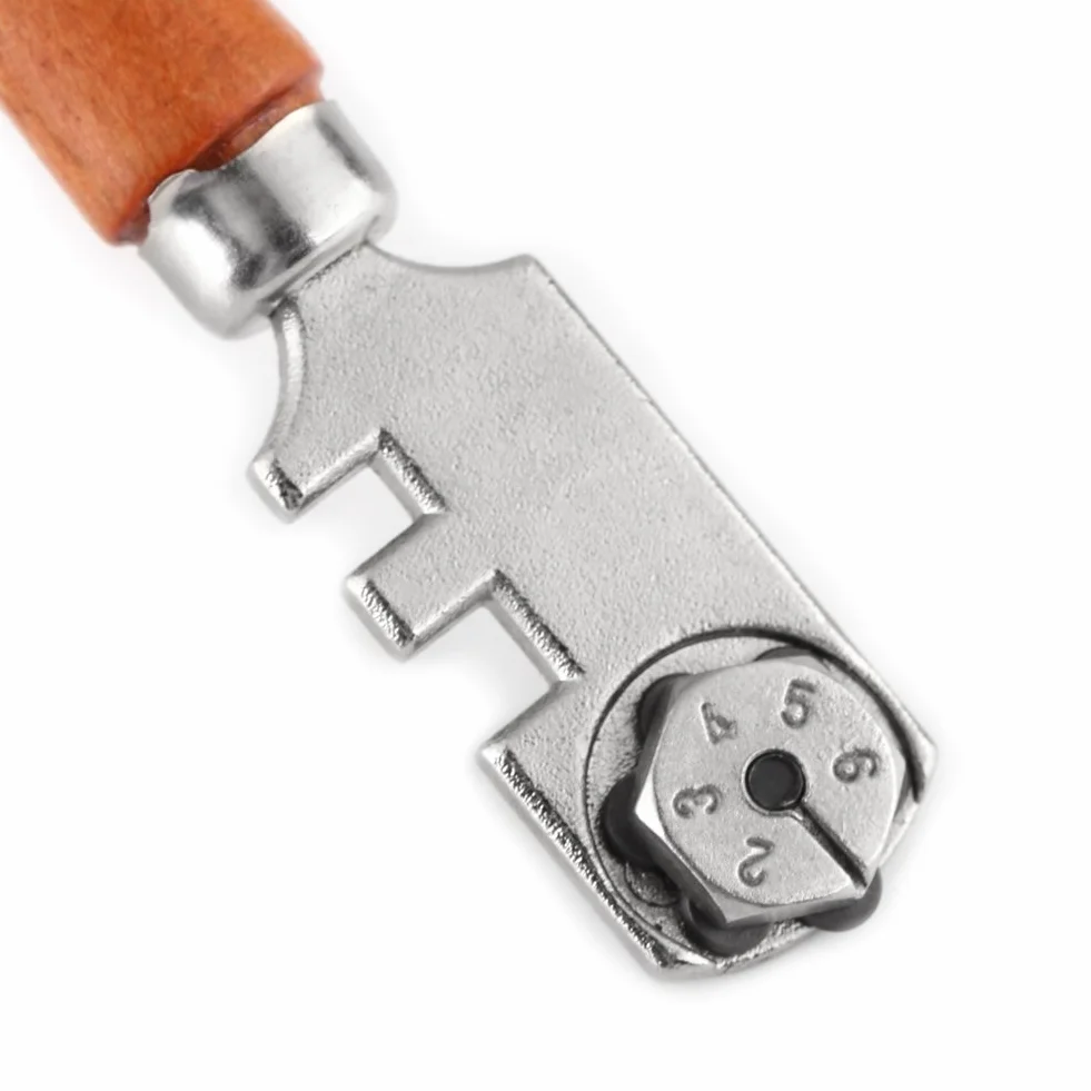 Nóż do szkła, 130MM Profesjonalny profesjonalny zestaw do cięcia szkła z sześcioma kołami Narzędzie do cięcia i trasowania szkła (nóż do szkła)