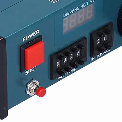 Półautomatyczna Maszyna do Dozowania Kleju Wyświetlacz Cyfrowy Dozownik Kleju w Płynie Obsługa Półautomatyczna/ręczna(AC220V EU Plug)