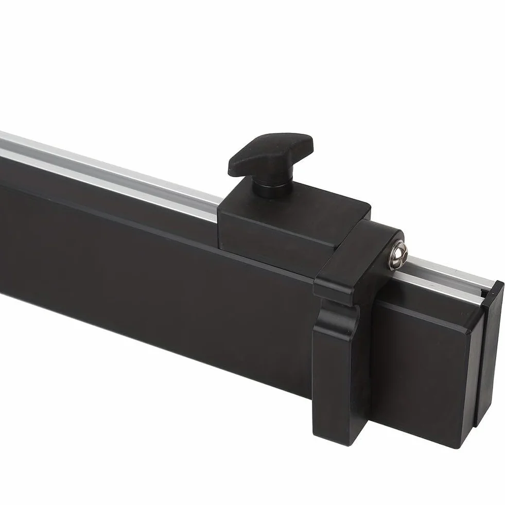 Precyzyjny miernik ukośny ze skalą laserową – aluminiowy router do piły stołowej narzędzie DIY do dokładnych cięć – niezbędna linijka pomiarowa do obróbki drewna