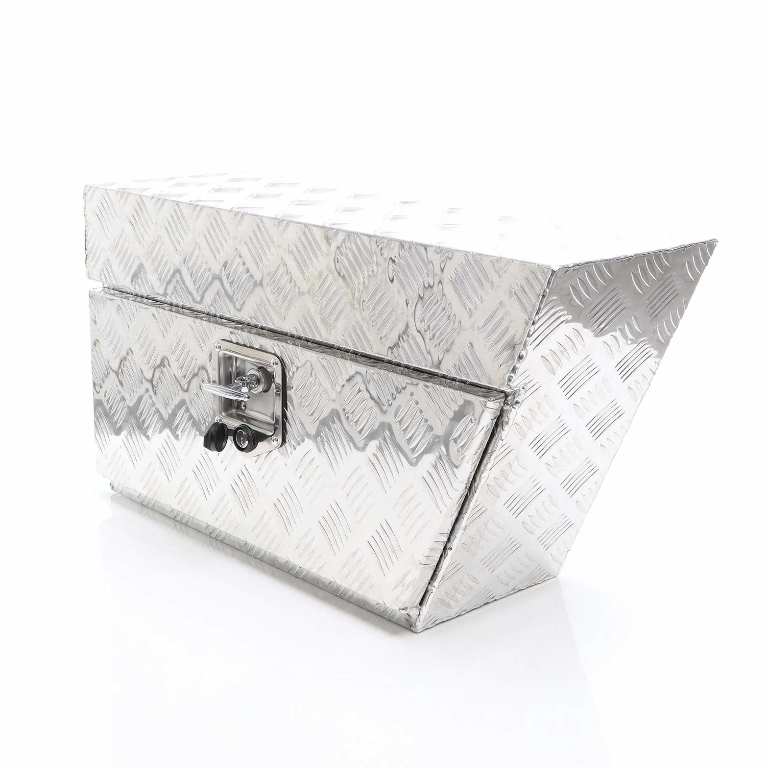 XPOtool aluminiowy schowek prawy 75x25x40 cm / 6 kg do 60 L / 40 kg solidny do samochodów, przyczep, pojazdów użytkowych, solidny schowek i skrzynka narzędziowa