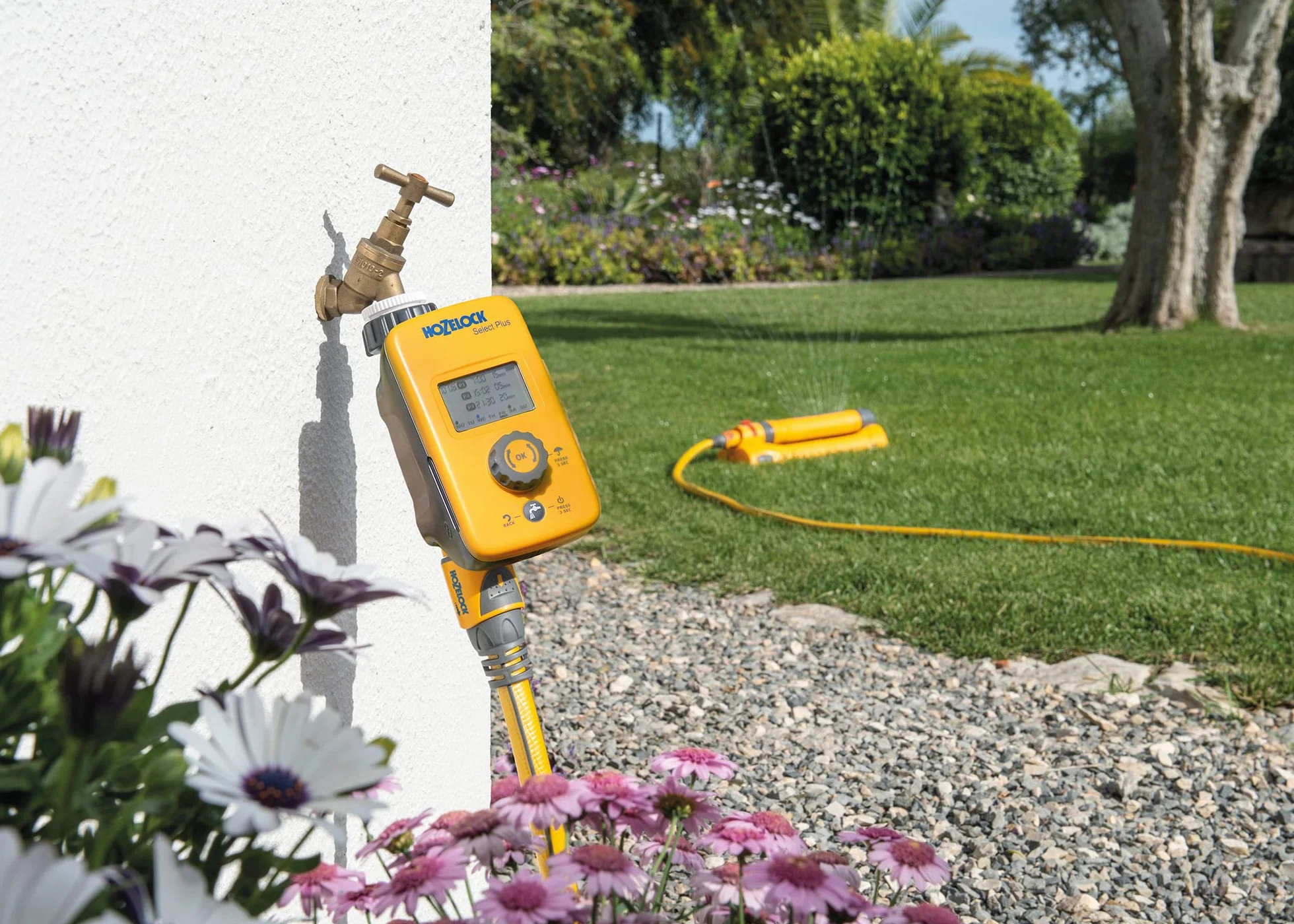 Hozelock Select Plus elektroniczny sterownik nawadniania żółty