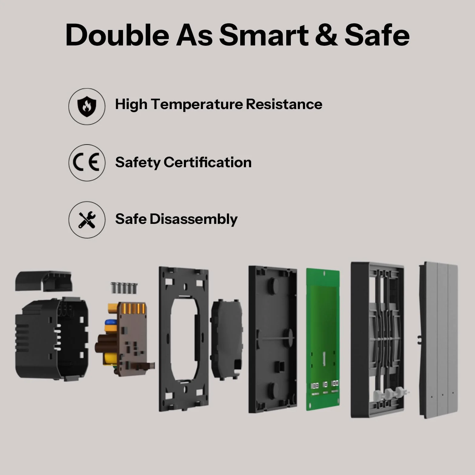 SONOFF M5 Matter Smart włącznik światła z Wi-Fi 2,4 GHz, 2-krotny przełącznik kołyskowy z timerem i sterowaniem głosowym, kompatybilny z Matter, Alexa i Google Home, wymagany przewód neutralny (typ 86