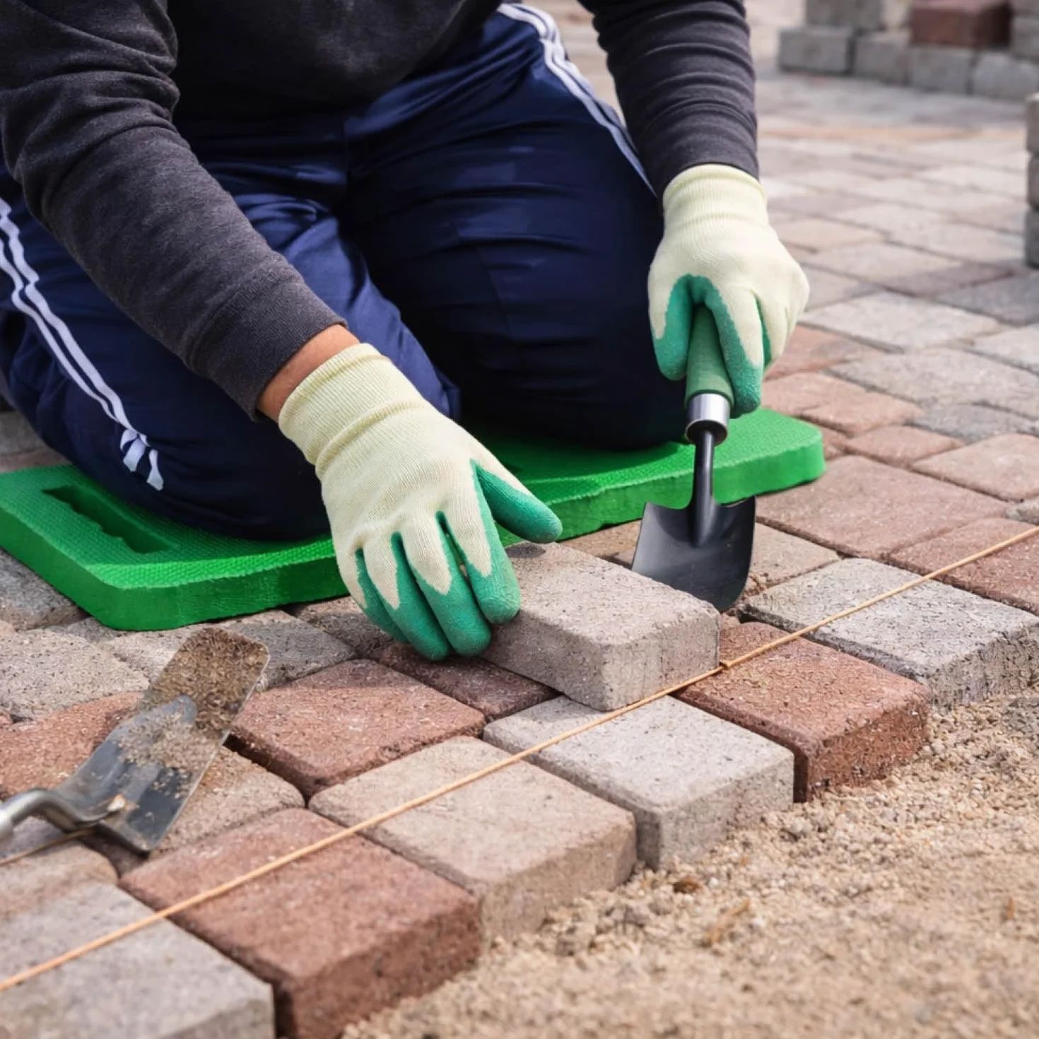 com-four® podkladka pod kolana do ogrodu wodoodporna izolująca zielony 1 sztuka
