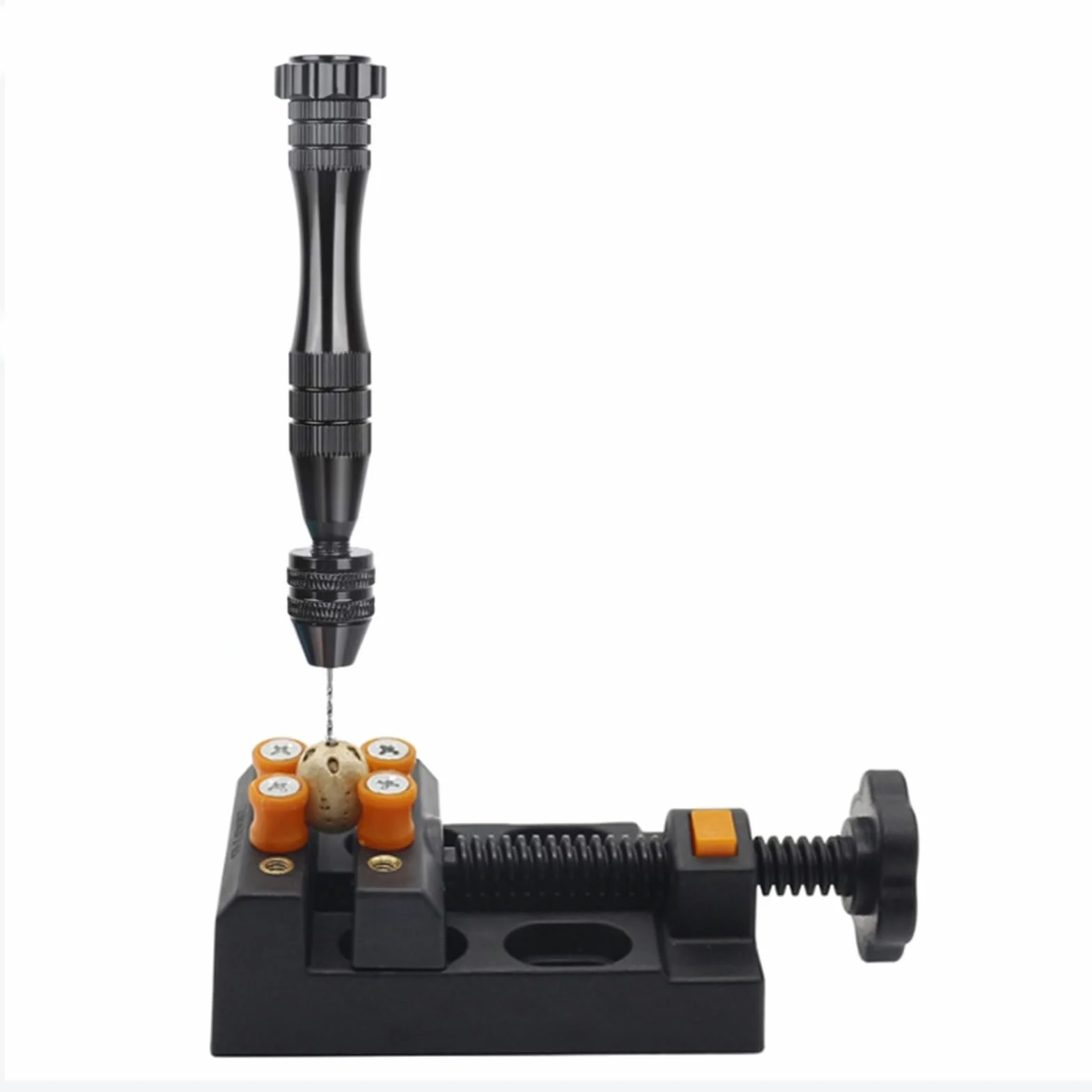 12 cm wiertarka ręczna z 14 szt. Mini Twist Drill 0,5 mm-3 mm czarna duża wiertarka ręczna do modelarstwa
